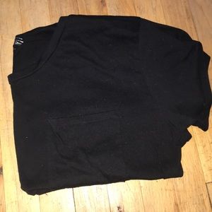 XXL plain black shirt with pocket